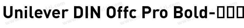 Unilever DIN Offc Pro Bold字体转换